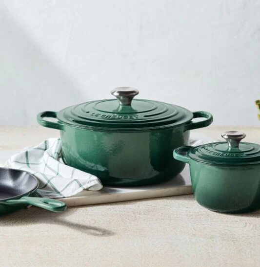Signature Enameled Cast Iron 5-Piece Cookware Set