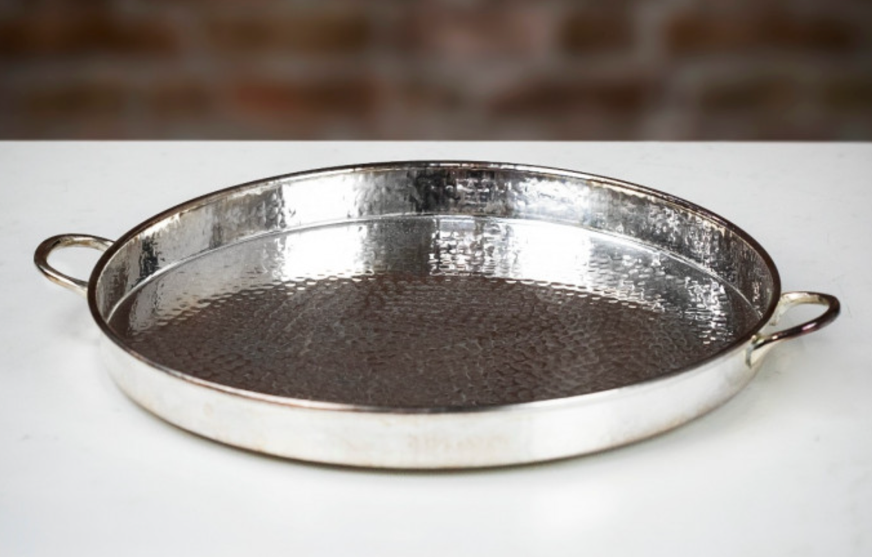 Culinary Concepts 'Let's Get Hammered' Silver-Plated Palace Serving Tray