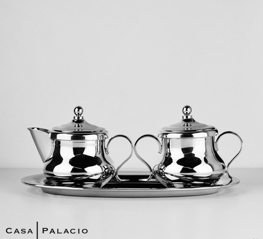 Talleres Los Ballesteros Set de Platon, Cremera y Salsera